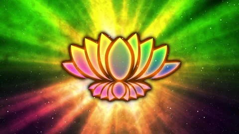 Abstract lotus flower on light background 스톡 동영상 158411545