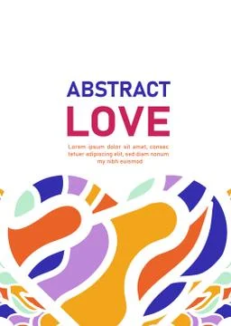 Abstract love background. design material. cover page, poster, banner, design Stock Illustration