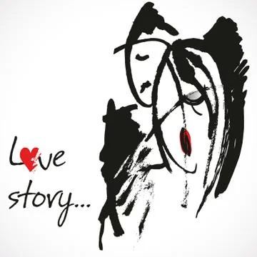 Abstract love background Stock Illustration