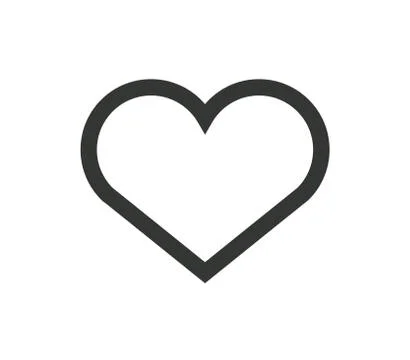 Abstract love outline. Isolated Vector Illustration Stock Illustration