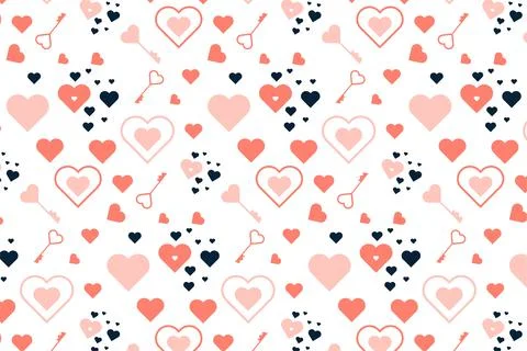 Abstract love pattern background for wallpapers and bed sheets. Love pattern  Stock Illustration