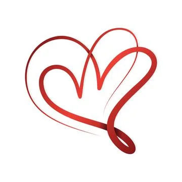 Abstract Love vector symbol in flat style Stock-Illustration