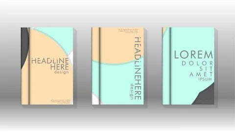 Abstract low circle shape background for corporate business annual report boo Stock Illustration