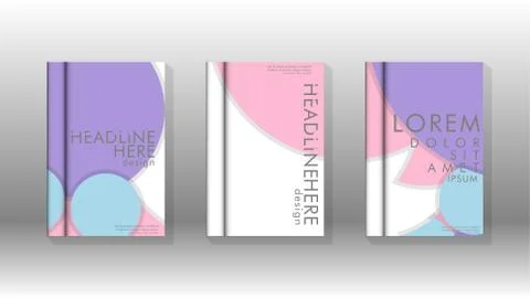 Abstract low circle shape background for corporate business annual report boo Stock Illustration