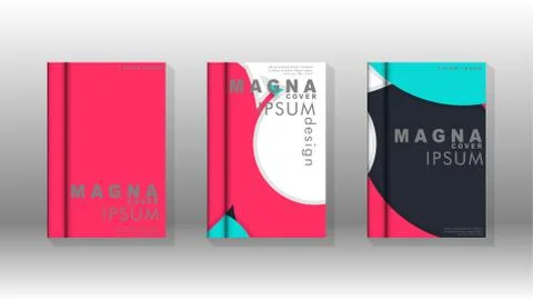 Abstract low circle shape background for corporate business annual report boo Stock Illustration