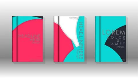 Abstract low circle shape background for corporate business annual report boo Stock Illustration