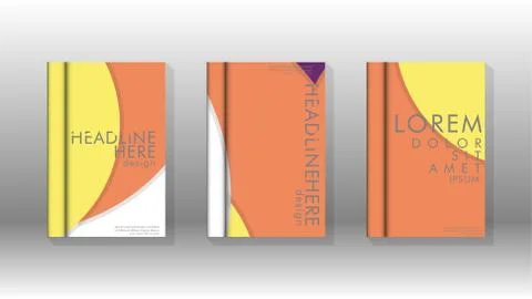 Abstract low circle shape background for corporate business annual report boo Stock Illustration