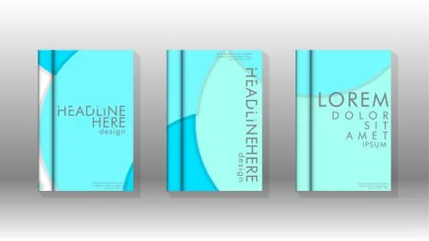 Abstract low circle shape background for corporate business annual report boo Illustrazione stock