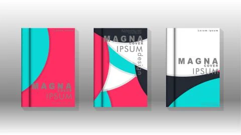Abstract low circle shape background for corporate business annual report boo Illustrazione stock