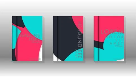 Abstract low circle shape background for corporate business annual report boo Illustrazione stock