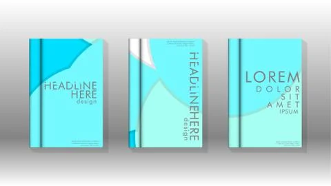 Abstract low circle shape background for corporate business annual report boo Stock Illustration