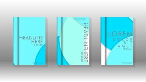 Abstract low circle shape background for corporate business annual report boo Illustrazione stock