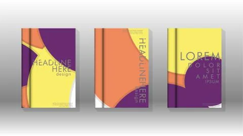 Abstract low circle shape background for corporate business annual report boo Stock Illustration