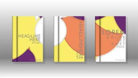 Abstract low circle shape background for corporate business annual report boo Illustrazione stock