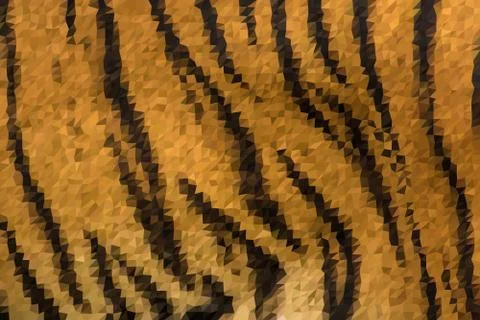 Abstract low poly animal leopard fur pattern Stock Illustration