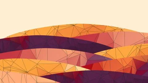 Abstract Low Poly Arch backgrounds - Vector Illustration. Stock Illustration