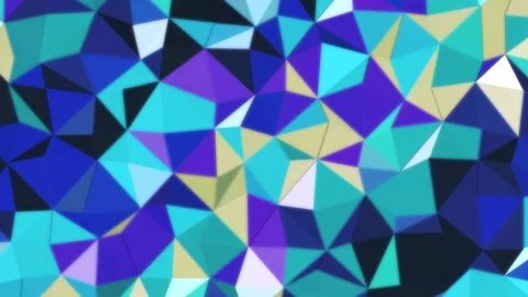 Abstract low poly background loop texture Stock Footage 346736162