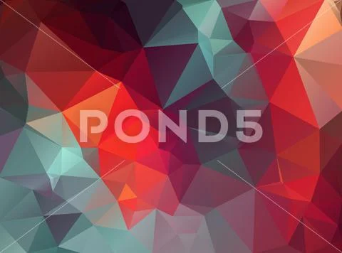 Abstract low poly background. Pattern of triangles. Polygonal design. Stretch Illustration