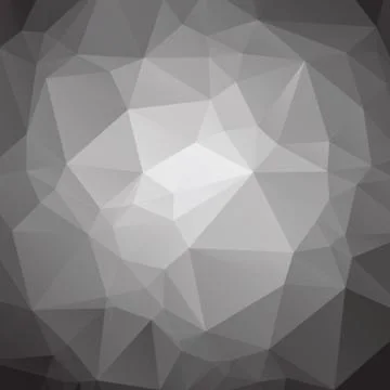 Abstract low poly black and white background Stock Illustration
