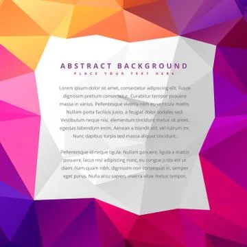 Abstract low poly colorful background Stock Illustration