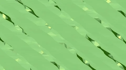 Abstract low poly diagonal stripes on green background Stock Footage 340147973