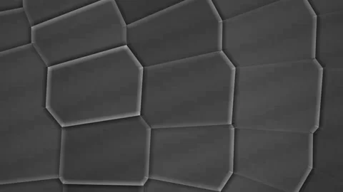 Abstract low poly futuristic geometric dark gray background texture loop Stock Footage 346000484