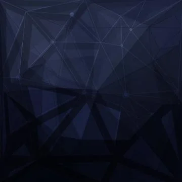 Abstract low poly geometric background with triangles Stock Illustration