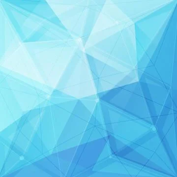 Abstract low poly geometric background with triangles Stock Illustration