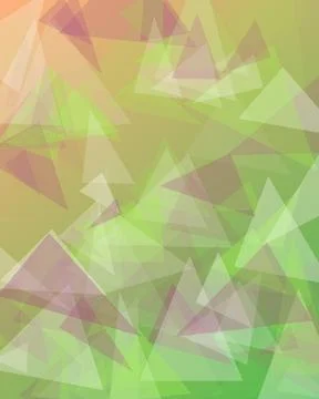 Abstract Low Poly Geometric Background with Overlapping Transparent Triangl.. Stock Illustration