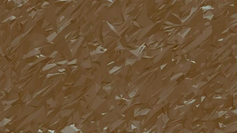 Abstract Low Poly Geometric Mesh Surface Chaotic Waves Seamless Loop 3D Render Stock Footage 340417546