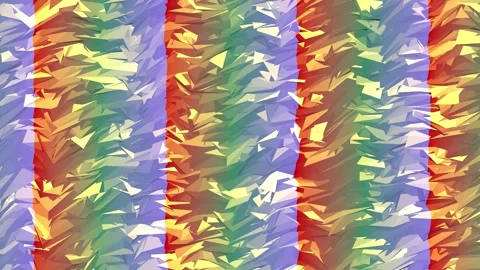 Abstract Low Poly Geometric Mesh Surface Chaotic Waves Seamless Loop 3D Render Stock Footage 340417621