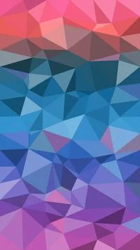 Abstract low-poly geometric pattern blending pink, purple, and blue facets .. Illustrazione stock