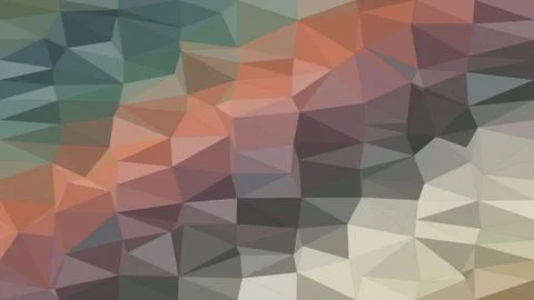 Abstract low-poly geometric pattern in muted pastels, featuring faceted tri.. Illustrazione stock