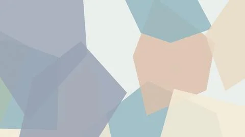 Abstract low-poly geometric pattern in cool blues and beige, featuring face.. 스톡 일러스트