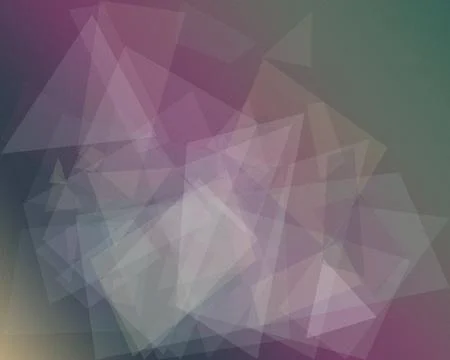 Abstract low-poly geometric shapes in purple and blue create a calm, modern.. Stock Illustration