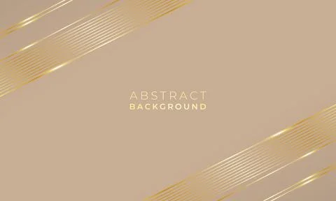 Abstract low poly golden lines background. Gold light wallpaper. Vector mod.. Illustrazione stock