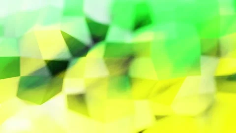 Abstract Low-Poly Green Gemstone Wave Loop Stock Footage 221516280