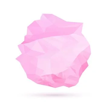 Abstract low poly label. Vector illustration Stock Illustration