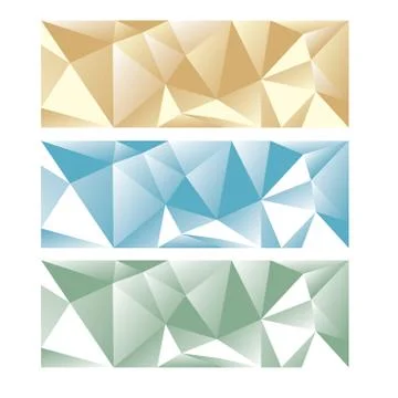 Abstract low poly panoramic background Stock Illustration