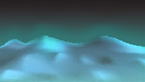 Abstract Low Poly Pattern Terrain Background Stock Illustration