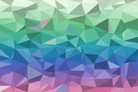 Abstract low-poly polygon background with teal, blue, and purple gradient f.. Stock Illustration