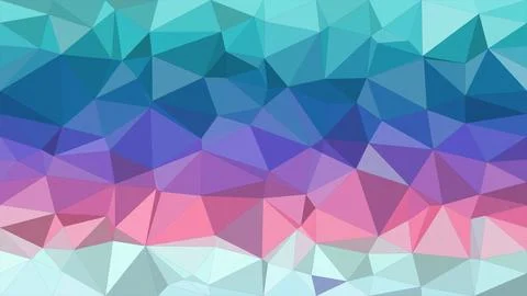 Abstract low-poly polygon background with a blue to pink gradient, creating.. 스톡 일러스트