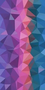 Abstract low-poly polygon background in vibrant purple, pink, and blue with.. 스톡 일러스트