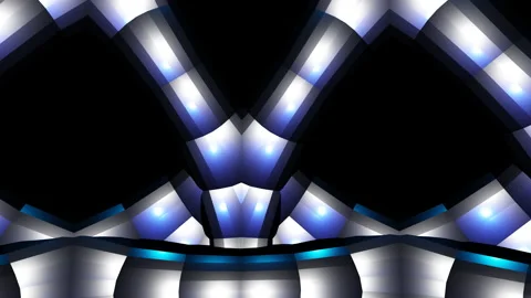 Abstract low poly rotating cyborg robot rabbit optical illusion loop animation Stock Footage 220421509