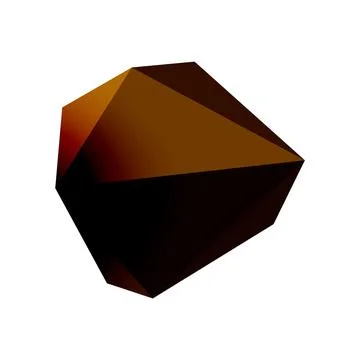 Abstract low poly stone design. Geometric 3d vector design element イラスト素材