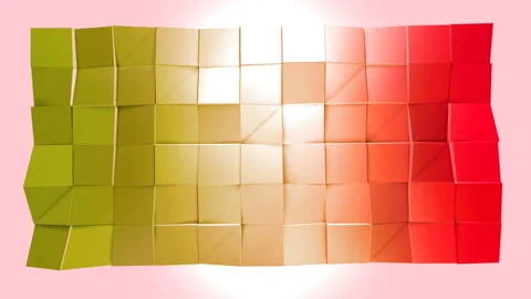 Abstract low poly style looped background. 3d seamless animation in 4k. Modern 動画素材 88109312