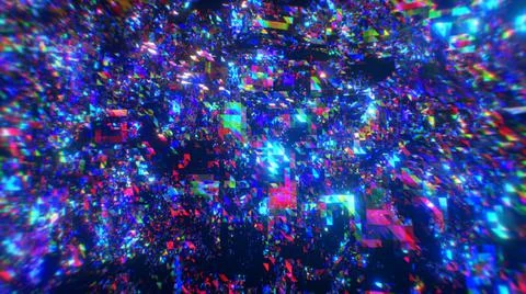 Abstract low poly surface. Blue color. 3d illustration Stock-Illustration