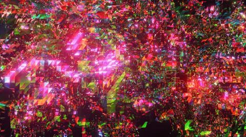 Abstract low poly surface. Pink color. 3d illustration Stock-Illustration