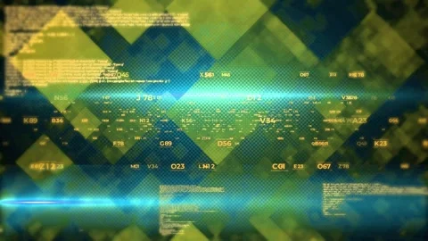 Abstract Low Poly Technical Geometric Mesh Background with Transparent Video stock 341465599