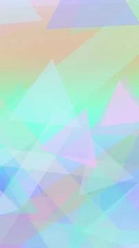 Abstract low-poly triangle facets in mint, teal, lavender, and pale blue fo.. Stock Illustration